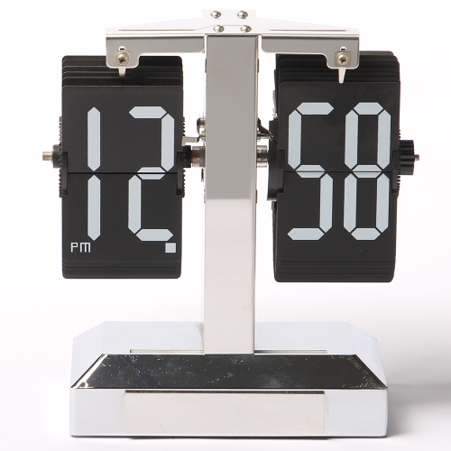 Klassische Flip Clock mit rechteckiger Karte