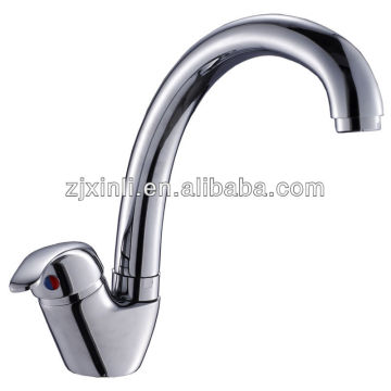 High Quality Square Brass Sink Faucet, Polish and Chrome Finish