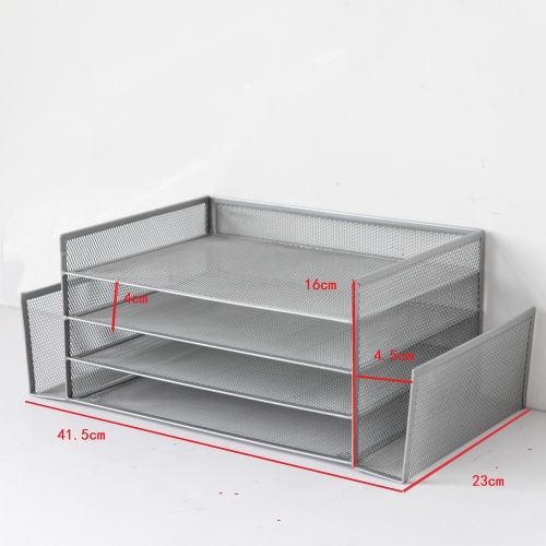 mesh två-lagers lådor för förvaring i flera nivåer