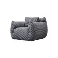 2022 Sofa Recliner Fesyen Baru Elegant Living Room Recliner Lounge Chaise Modern Arm Sofa Chair 3D Fabric Single Double Chair