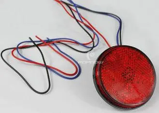 Red 24 SMD LED Brake Lights Round Reflector Tail Brake Stop