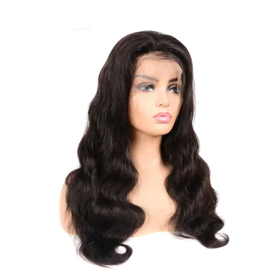 Factory Direct Supply 13x6 Lace Frontal Wig Human Hair Body Wave Cuticle Aligned Hair Transparent Lace Wig
