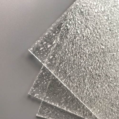 China Striped acrylic sheet with crushed ice texture Supplier