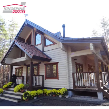 fast installation prefabricated wooden log house