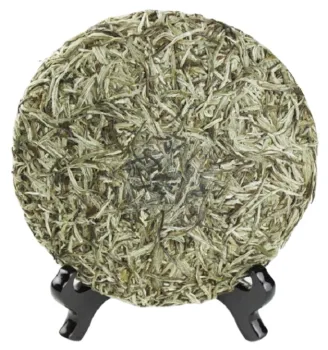 Fuding Compressed White Tea Cake Yin Zhen Silver Needle Handmade White Tea Cake 300g