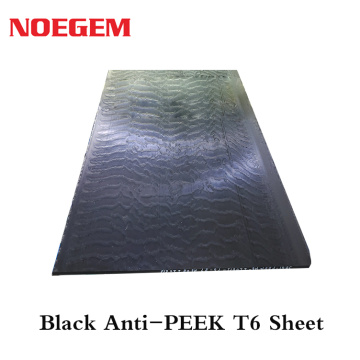 Black Anti-Static Peek Plastic Sheet