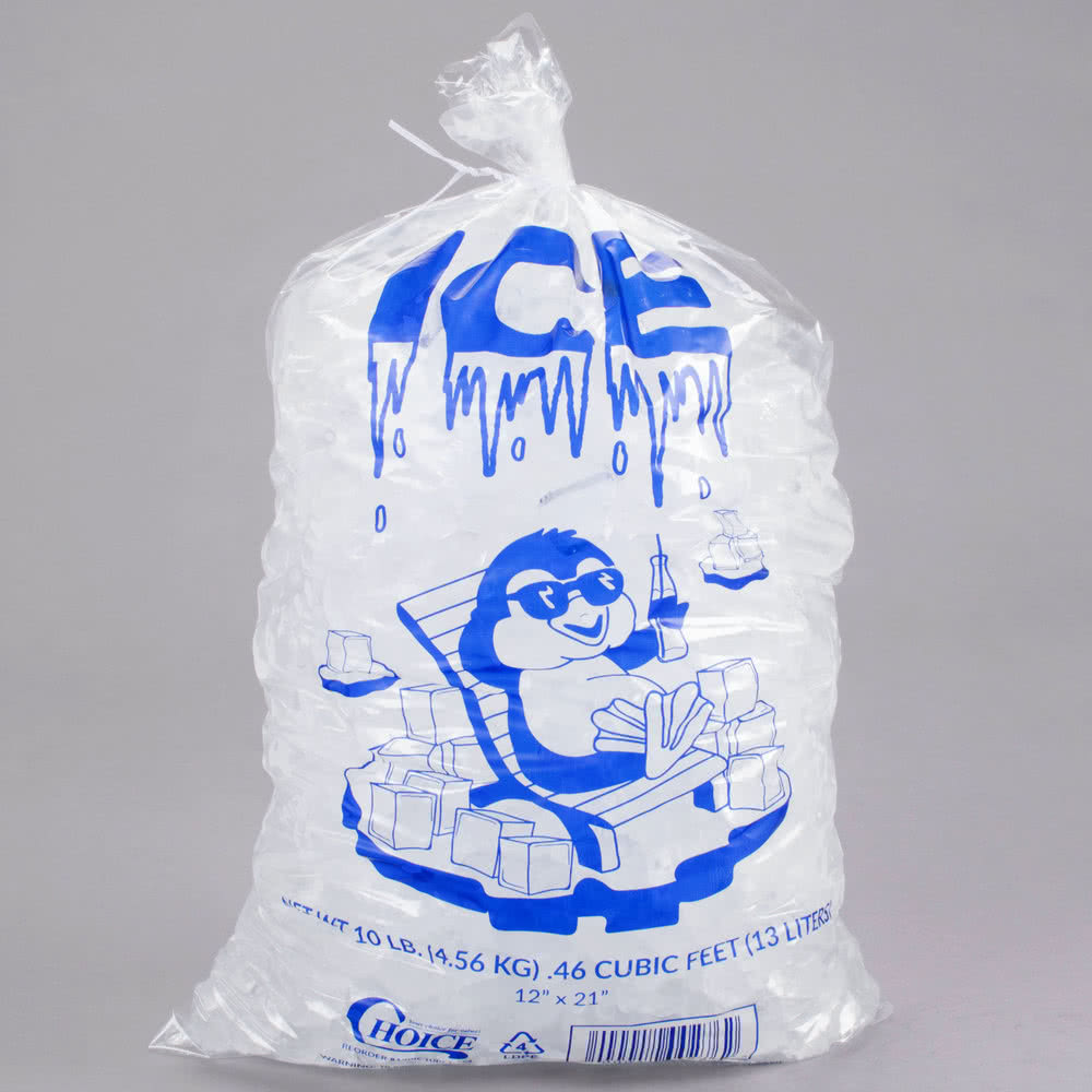 Custom Printed Plastic Ice Bags