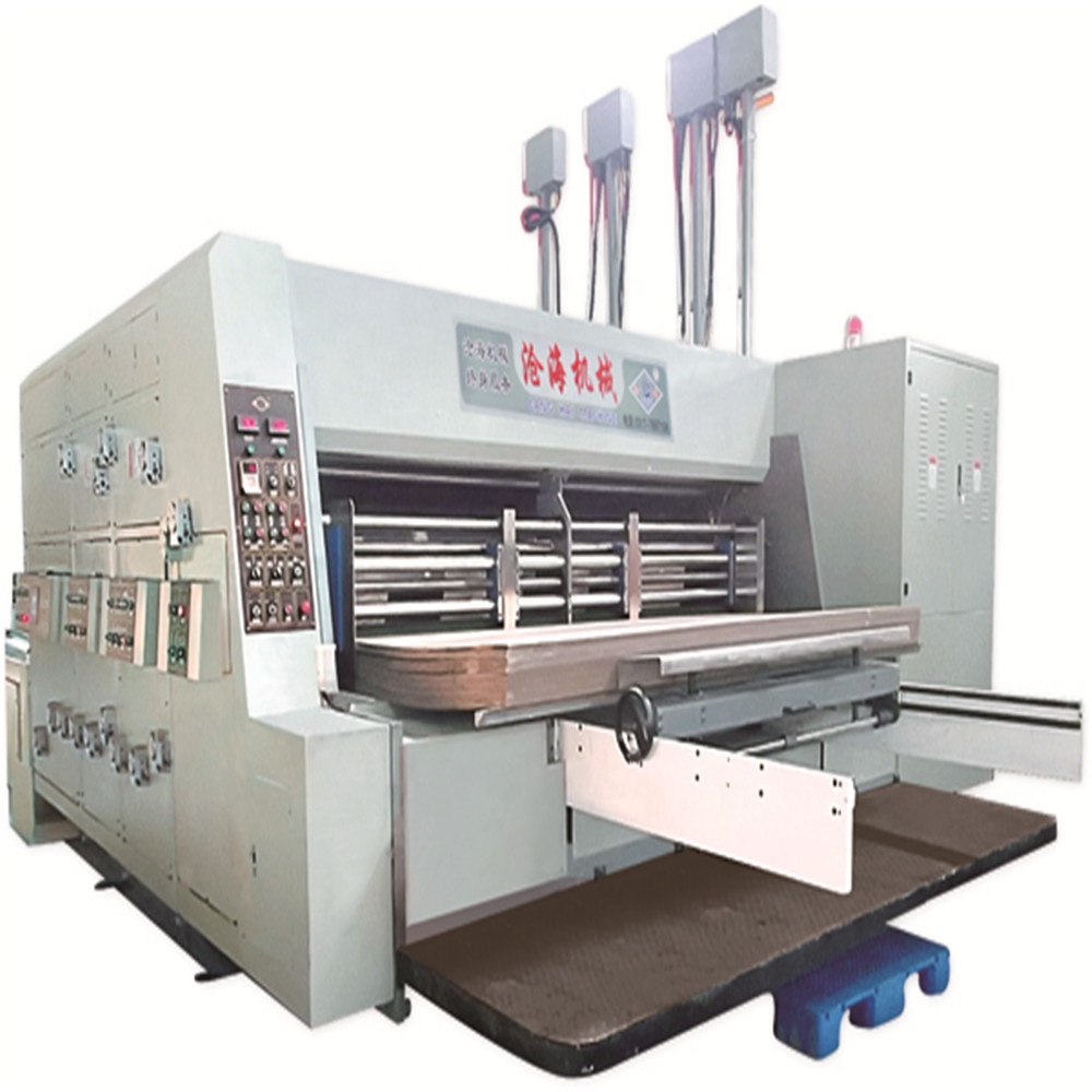 Corrugated paperboard flexo printing slotting machine
