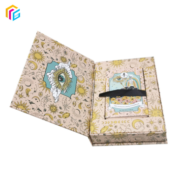 Benutzerdefinierte silberkante beschichtete Papier -Tarot -Deck mit positiven Bestätigungskarten und Reiseführer