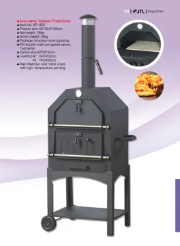 Charcoal and wood fire pizza oven bbq charcoal oven