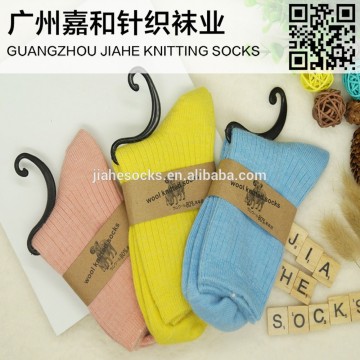 Wholesale Custom Design Fashion Colorful Women Woolen Socks
