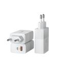 1C1A 2-порт 65W Gan Wall Charger PD Зарядное устройство