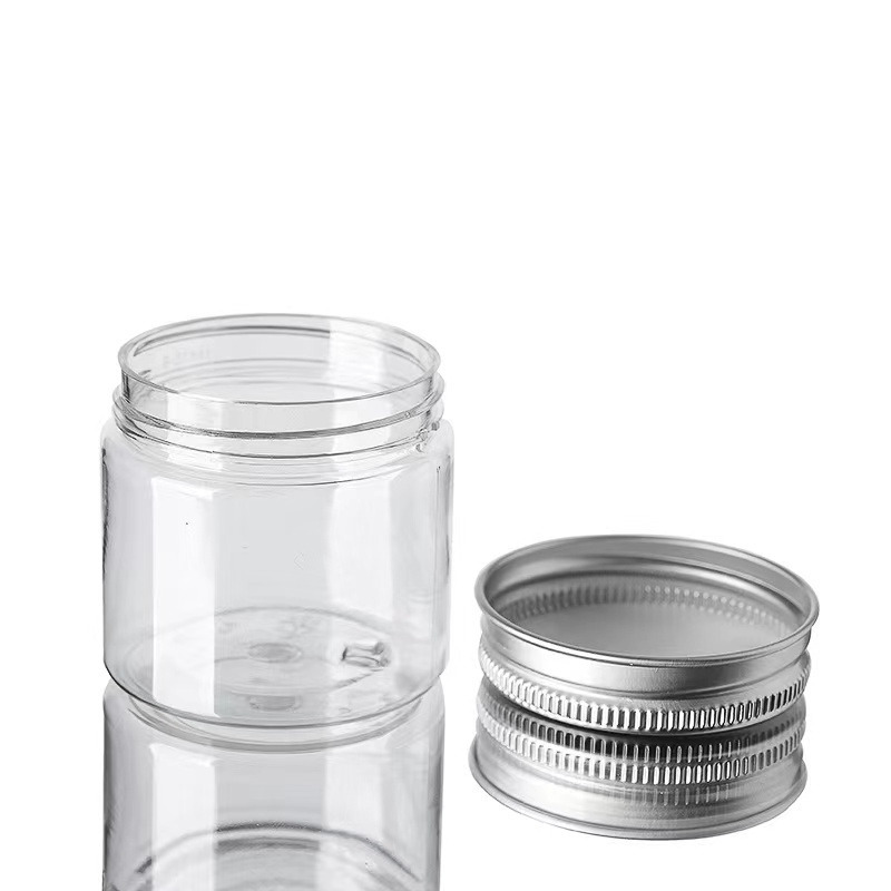 food grade packaging pet plastic jar with lids