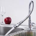 Flexible Pull Out Kitchen Water Tap Sink Faucet Single-Tube Cold Water Basin Taps