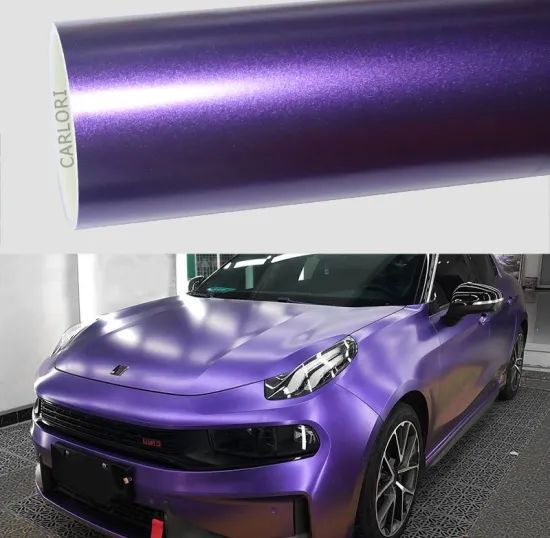 matte metallic purple car wrap vinyl