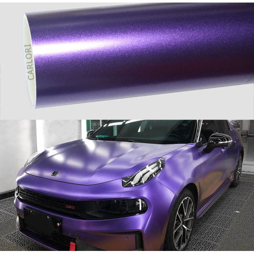 Vinil de envoltório de carro roxo metálico fosco