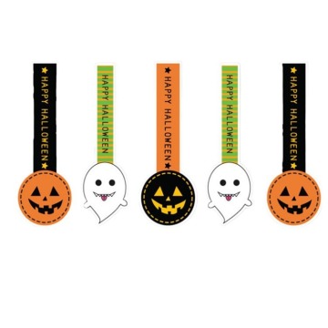 Halloween Gift Bag Stickers - 5 Pcs Per Sheet, Quick Delivery Food Packaging Seals