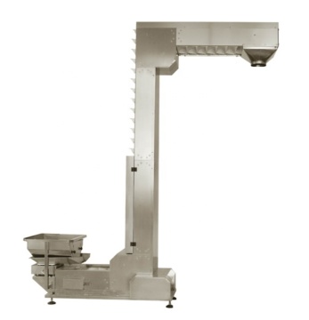 Customized Stainless Steel Z Shape Bucket Elevator with Vertical Packaging Machine and Input Conveyor
