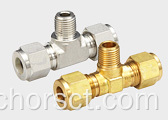 Tee Tube Fitting Union, Fractional Size