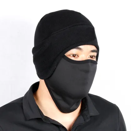 Winter Fleece Hat Balaclava Face Mask Beanie
