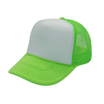 Custom Neon Color Foam Mesh Trucker Hats with Embroidered Logo