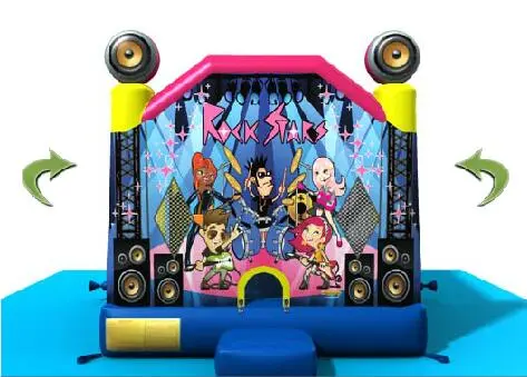 Running Fun commercial use inflatables bouncer slide combos bouncy castle for kids games for sale