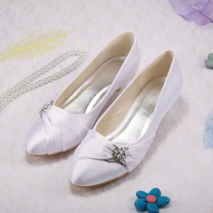 Closed Toe Lilac Wedding Bridesmaid Shoes