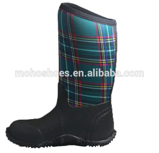 Insulated Women Neoprene Boots ,Half Neoprene Boots For Ladies