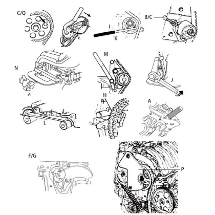 Auto Repair Tools: Timing Locking Setting Kit for Renault Clio Megane Laguna