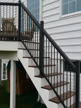 Customized Modern Indoor and Outdoor Easy-to-Assemble Aluminum Alloy Handrails Stair Balcony Guardrail Railing Fencing