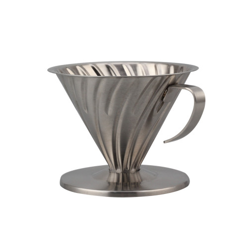 Stainless steel silver coffee dripper