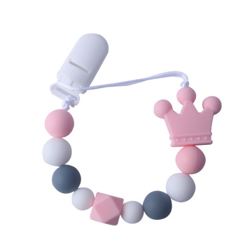 Amanon hot sale Christmas Gift Organic Natural Wood Pendant Crochet Beads Wooden Teether Bracelet For Baby