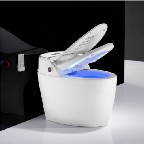 Gold Toilet Flush High-Tech Automatic Floor Mounted Smart Toilet