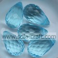 Ανακατέψτε το χρώμα Clear Rhombus Water Drop Plastic Beads για σκουλαρίκια