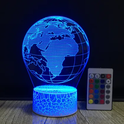 Cool Global Night Light 3D LED Earth Globe Map Lamp
