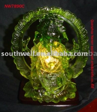 Resinic LED lamp&amp; Polyresin Statue(Hindu God )