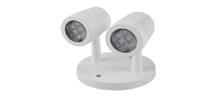 Iluminación CNDRH2 LED de emergencia LED remoto Dual Head Heads