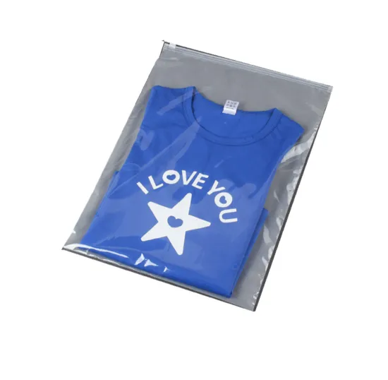 Custom Logo Transparent  Plastic clothes  Bikini Swimming Clothes Packaging Bag