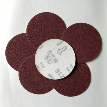 Red Aluminum Oxide Sandpaper Disc for Wood Furniture Polishing