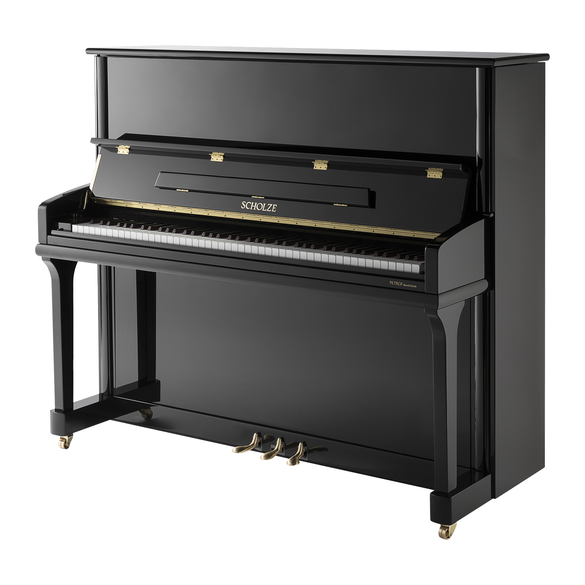 Petrof · Scholze NS-6 Pian Piano Piano Black Polponsat Performanță profesională 126cm European Petrof Craft Professional Acoustic acustic