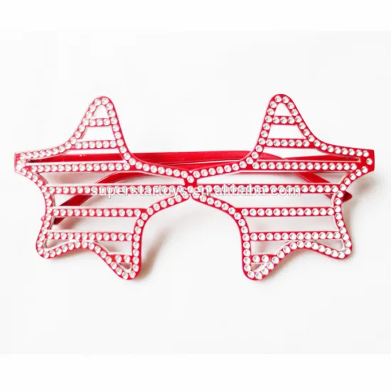 3170401-32 Star striped glasses diamond glasses cool superman glasses