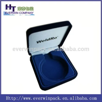 custom top hot sale flocking plastic badge case