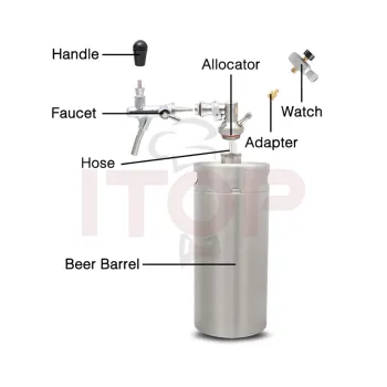 Stainless Steel Beer Kegs 2L 4L 5L 10L - Empty Beer Kegs & Coffee Dispensers