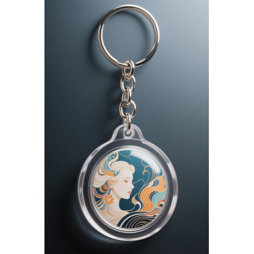 Custom metal personalized keychain