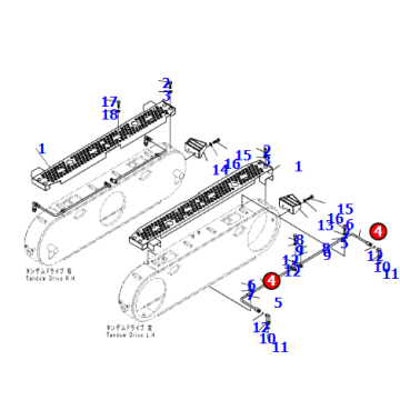 Ground leveling machine GD675-5 iron pipe 23B-25-71810
