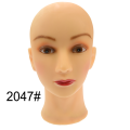 Beige Bald Mannequin Head Female