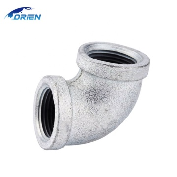 Factory Supply of Galvanized Malleable Iron Elbow Pipe Fittings in Various Sizes (DN6, DN8, DN10, DN15, DN20) with 22.5 Degree Bend