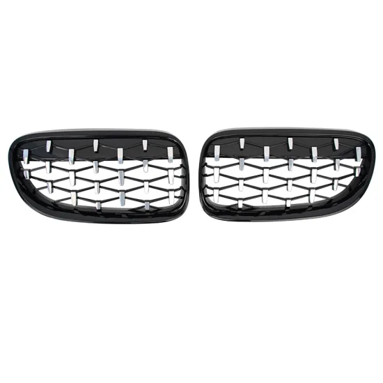Black Chrome Front Kidney Grill for BMW 3 Series E92 10-13 Diamond Grille