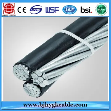 4*16mm2 XLPE/PVC insulated ABC cable Aerial bundled overhead cable