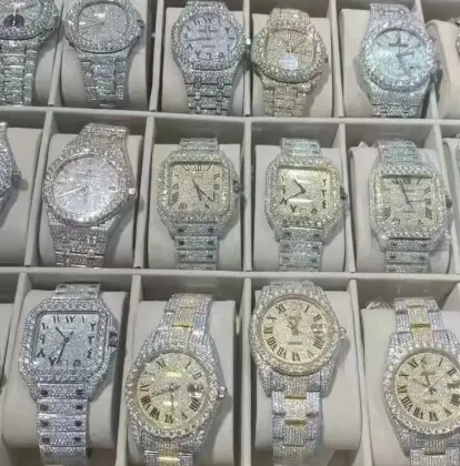 Hot Selling VVS Moissanite Fully Automatic Mechanical Luxury Watches for Men